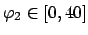 $\varphi_{2}\in[0,40]$