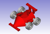 Objeto 3D: Coche de fórmula 1