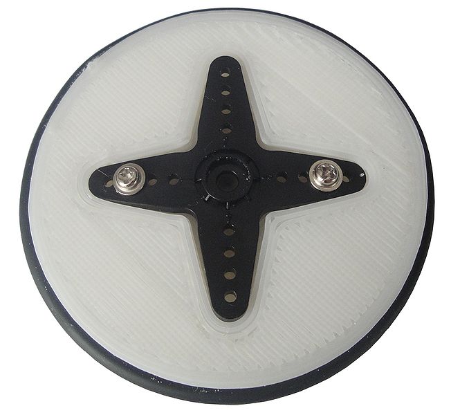 Archivo:Servo wheel 4 arm horn.jpg